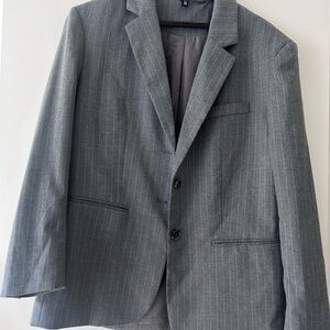 H&M Classic Gray Striped Blazer